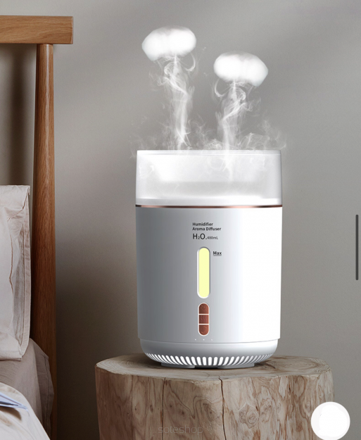NAWILŻACZ POWIETRZA DYFUZOR LAMPKA JELLYFISH OŚMIORNICA 450ml