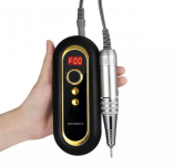 FREZARKA do paznokci BEZPRZEWODOWA 40W +FREZY LCD CZARNA - 3